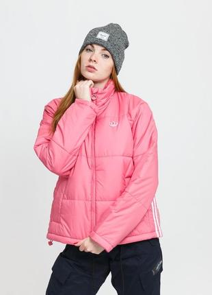 Демісезонна куртка adidas short puffer стиль barbie