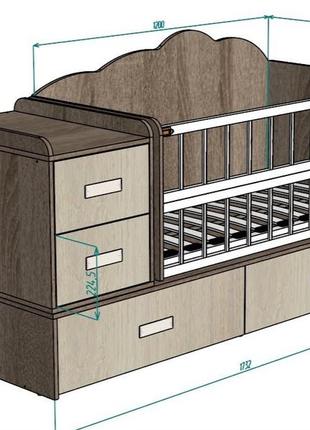 Кроватка-траснформер