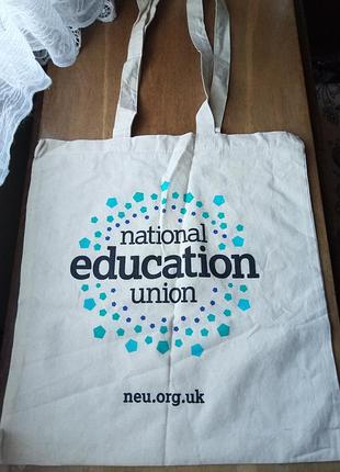 Экологическая сумка шоппер котоновая торба с надписью