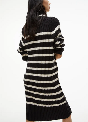 Полосатое платье свитер  h&m m(46-48-50) xl( 52-54-56)3 фото