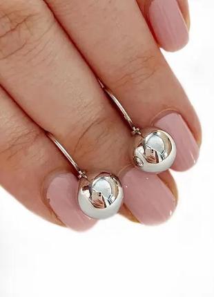 Позолоченные (родированные) серьги, сережки