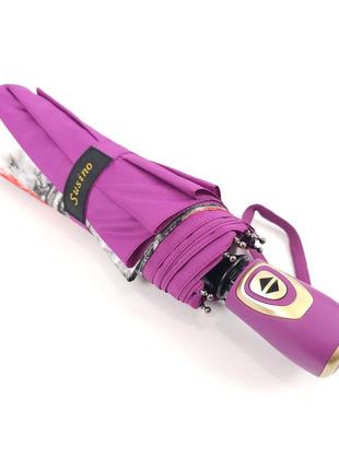 Стильна жіноча парасолька антишторм від susino на 9 спиць, повний автомат6 фото