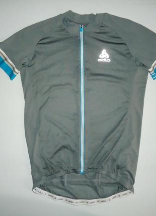 Велофутболка велоджерсі odlo breathe stand grey jersey (xl)