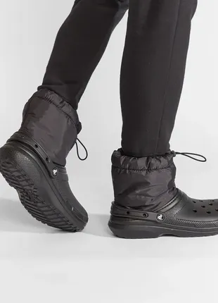 Сабо / клоги crocs classic lined neo puff boot !2 фото