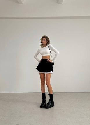 Необычная юбка - шорты стильная трендовая8 фото
