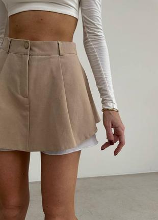 Необычная юбка - шорты стильная трендовая1 фото