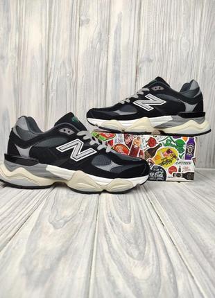 Кроссовки new balance 9060 black gray р-ры 36-46