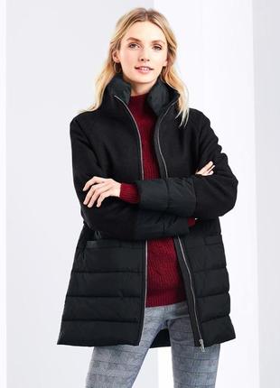 Стильное, теплое пальто-пуховик (40% шерсть) от tchibo (немеченица) размер 44 евро