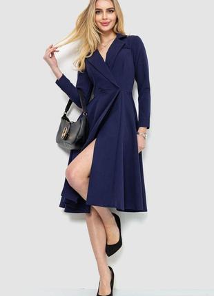 Ошатне плаття, колір темно-синій, розмір s, 214r305