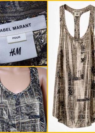 Шёлковый топ, майка isabel marant for h&m4 фото