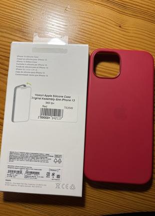 Чохол apple silicone case iphone 13 original assembly рожевий6 фото