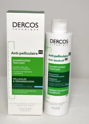 Vichy dercos anti-dandruff advanced action shampoo шампунь от перхоти, распив.1 фото