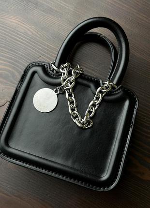 Сумка женская мины кросс-боди черная mini cross body michelle bag