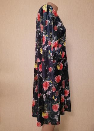 Красивое женское короткое велюровое, бархатное женское платье 18 р. joe browns6 фото