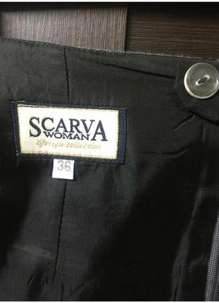 Спідниця-міді пряма/вовна 75% scarva9 фото