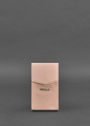 Вертикальна жіноча шкіряна сумка mini рожева поясна / кроссбоді2 фото