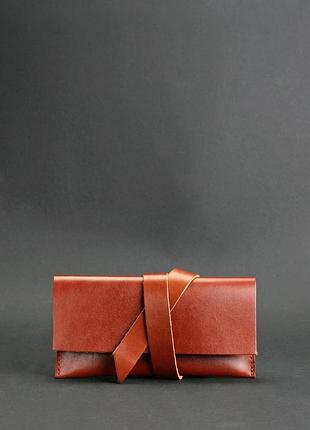 Шкіряний чохол для смартфона світло-коричневий