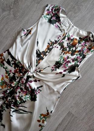 Сукня в квітковий принт-акварельні фарби3 фото