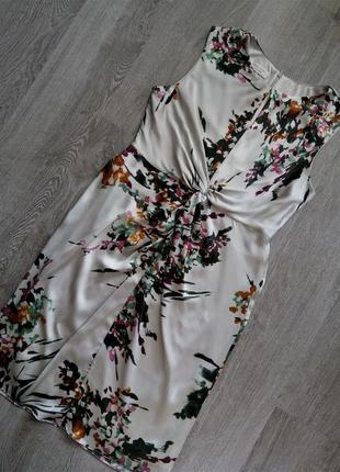 Сукня в квітковий принт-акварельні фарби6 фото