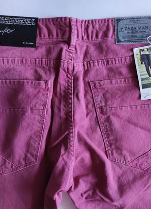 Джинсы zara slim fit 36 new sachet pink6 фото