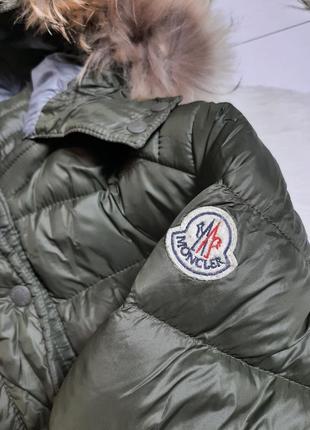 Куртка moncler с натуральным мехом деми еврозима5 фото