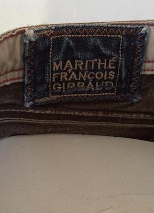 Коричневая джинсовая юбка marithe francois girbaud р 42 - 445 фото