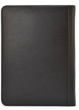 Кожаная коричневая папка органайзер портфолио на молнии для документов а4+ tarwa gc-1295-4lx3 фото