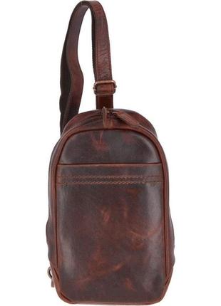 Cумка нагрудная ashwood perry vintage tan (рыжий)
