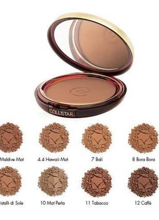 Бронзова пудра-рум'яна collistar silk effect bronzing powder