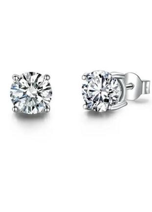 Серьги серебро silver original