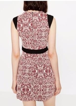 Платье zara с цветочным принтом в ковровом стиле4 фото