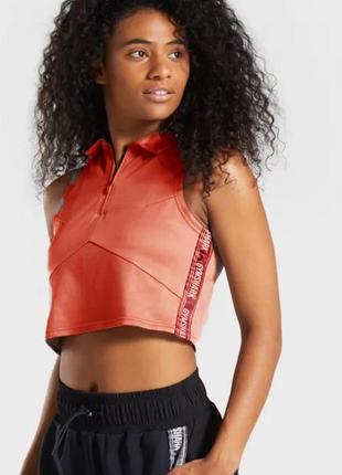 Кроп топ revival zip up crop top gymshark