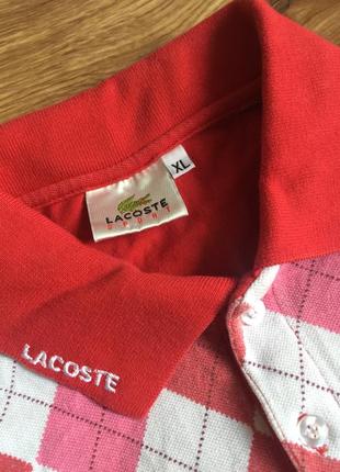 Lacoste - поло / футболка с воротником / размер xs-s3 фото