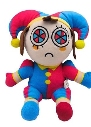 Помни 25 см мягкая игрушка pomni удивительный дивовижний цифровой цирк the amazing digital circus сидячая