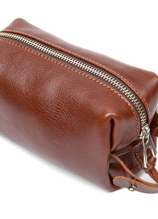 Чоловіча сумочка з натуральної шкіри grande pelle 11414 коричневий2 фото