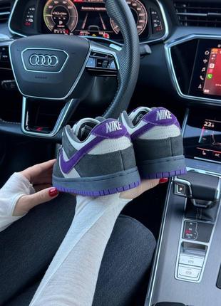 Женские кроссовки nike sb dunk low x otomo katsuhiro grey purple5 фото