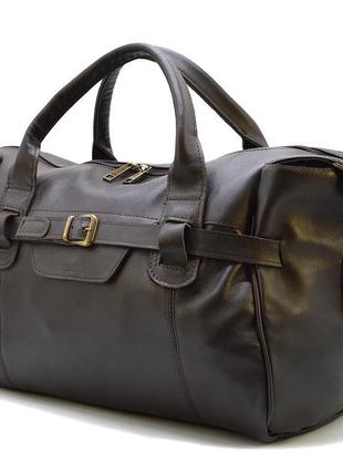 Дорожня шкіряна сумка gc-7079-3md бренда tarwa, коричневого кольору