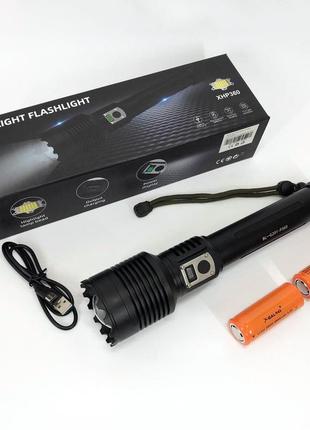 Надпотужний ліхтарик bailong bl-g201-p360 / лід ліхтар переносний / тактичні ліхтарі nq-594 для полювання