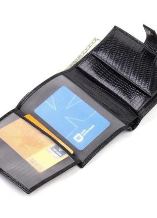 Фактурний вертикальний чоловічий гаманець середнього розміру з натуральної шкіри з тисненням canpellini 218595 фото