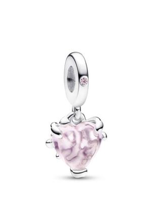 Серебряная бусина шарм подвеска подвес серебро пандора pandora silver s925 925 проба аle с биркой и пломбой клипса шарм-клипса семейное дерево