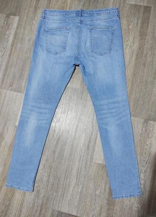 Мужские джинсы / topman / штаны / брюки / мужская одежда / чоловічий одяг / светло-синие джинсы /3 фото
