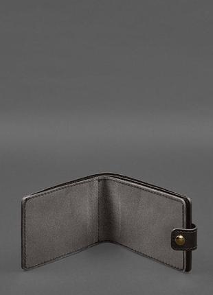 Шкіряна обкладинка- портмоне для посвідчення учасника бойових дій (убд) темно-коричнева2 фото