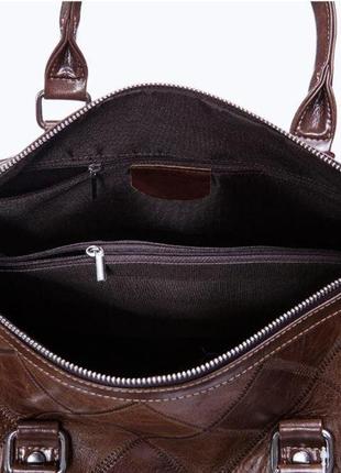 Дорожно-спортивная сумка vintage 14752 коричневая10 фото