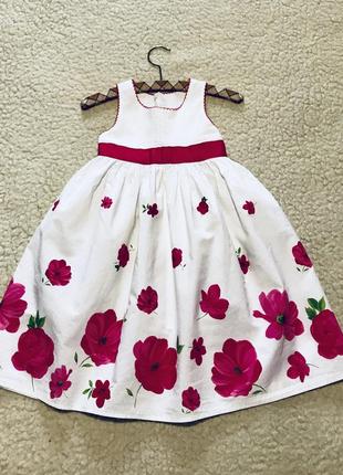 Сукня 👗 бавовняне довге пишне st. bernard (англія)