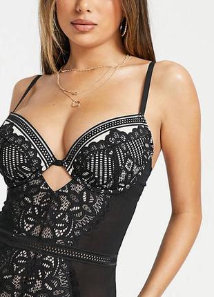 Черный боди на большую грудь figleaves 65f