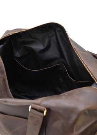 Кожаная дорожная спортивная сумка тревел tarwa rc-0320-4lx коричневая8 фото