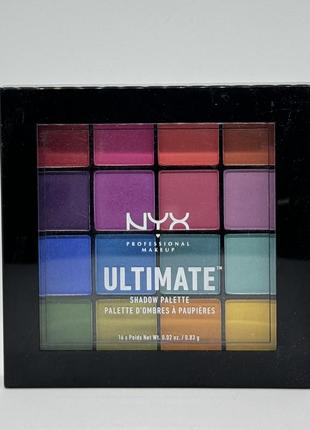 Палітра тіней nyx cosmetics professional makeup ultimate shadow palette 04 brights