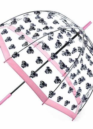 Зонт-трость женский fulton birdcage-2 l042 pugs (мопсы)