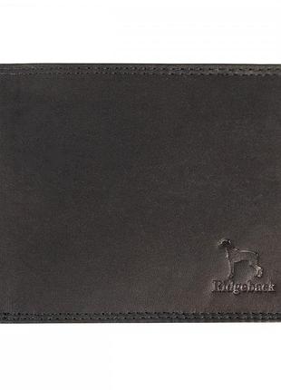 Кошелек кожаный мужской ridgeback jbnc39mn black (черный)