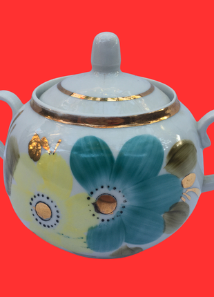 Сахарница фарфоровая барановский фз 1973-83 ссср украина1 фото